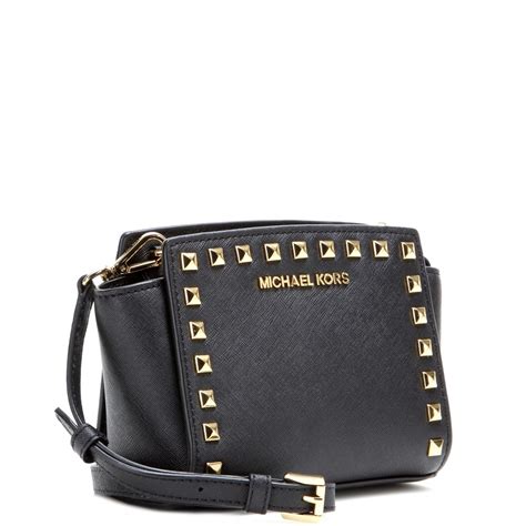 michael kors mini studded selma bag|Michael Kors selma satchel.